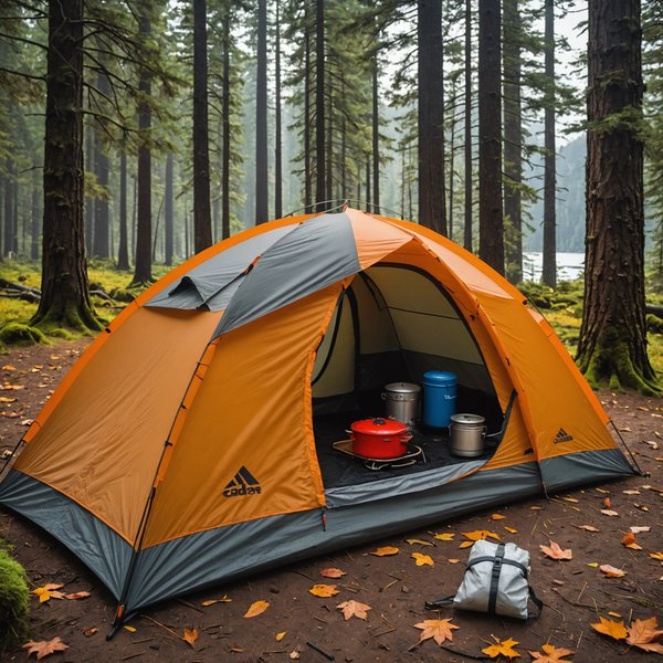 Quels sont les équipements indispensables pour un camping en région de caldeiras en automne?