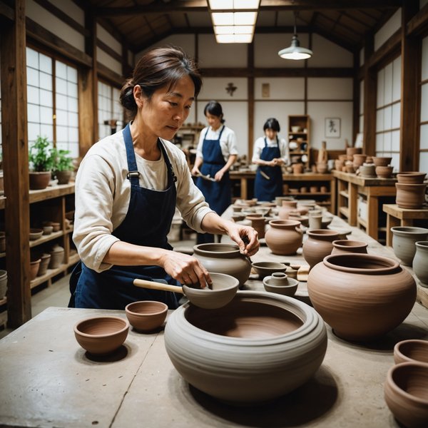 Où participer à des ateliers de fabrication de poteries au Japon?